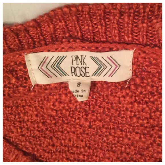 Pink Rose Rust Sweater - Picture 3 of 5